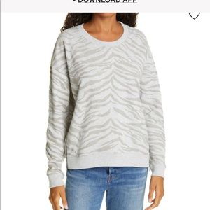 Rails Flocked Zebra Pullover